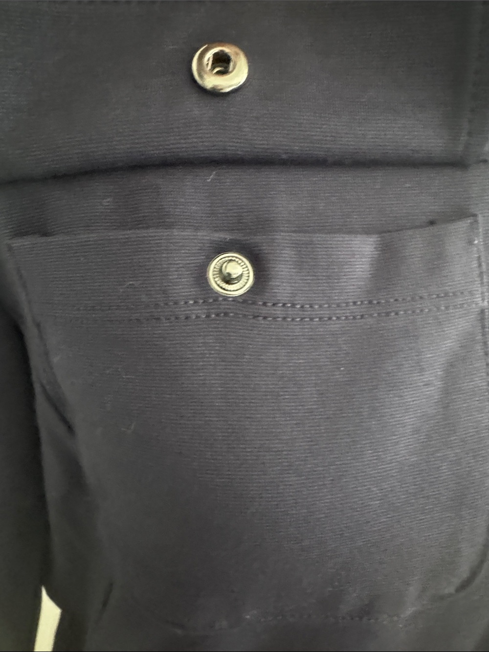 Talbots Navy Zip-Front Jacket - Picture 3 of 8